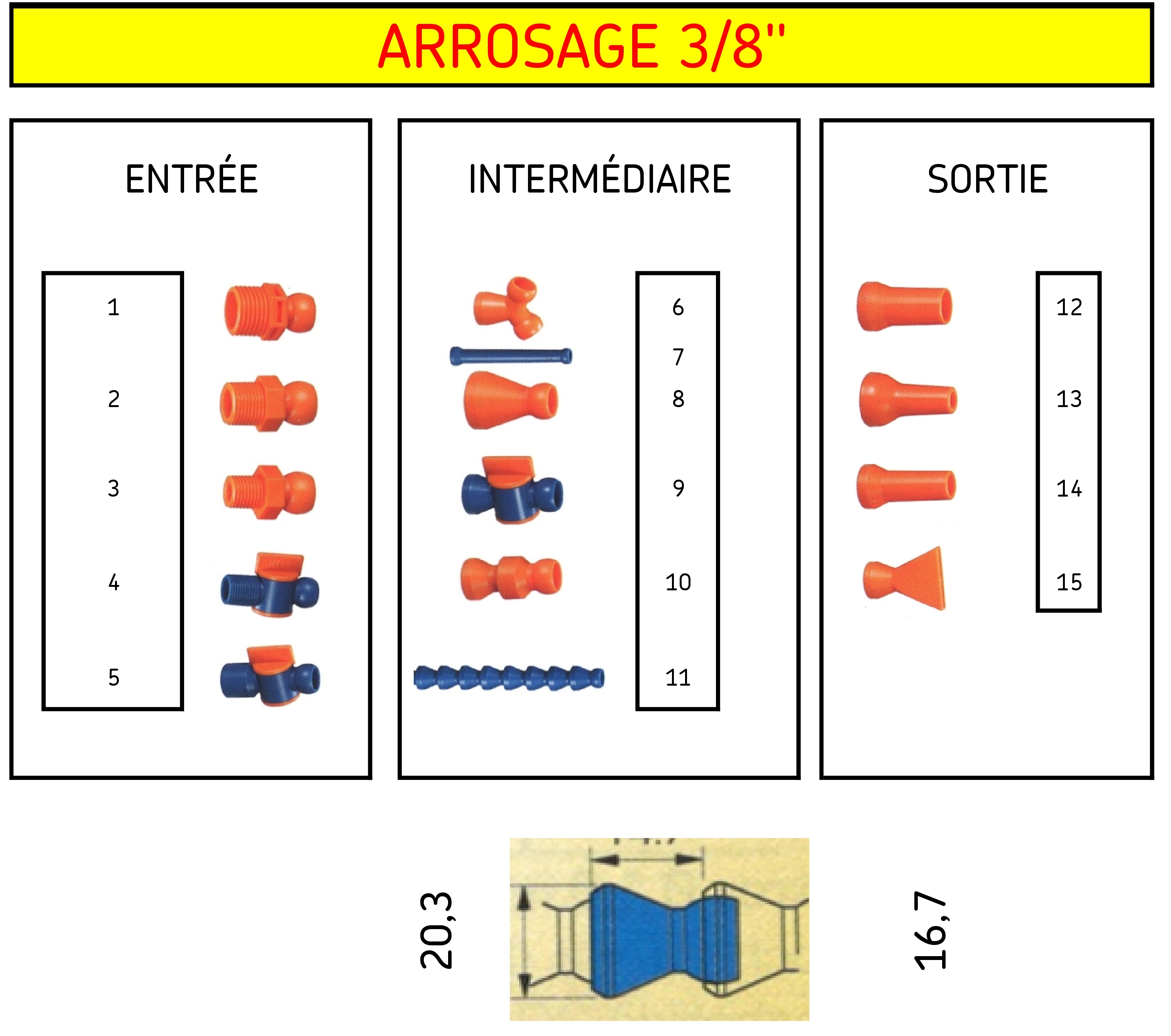 Arrosage 3/8